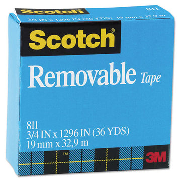 Scotch® Removable Tape, 1" Core, 0.75" X 36 Yds, Transparent, 2-pack freeshipping - TVN Wholesale